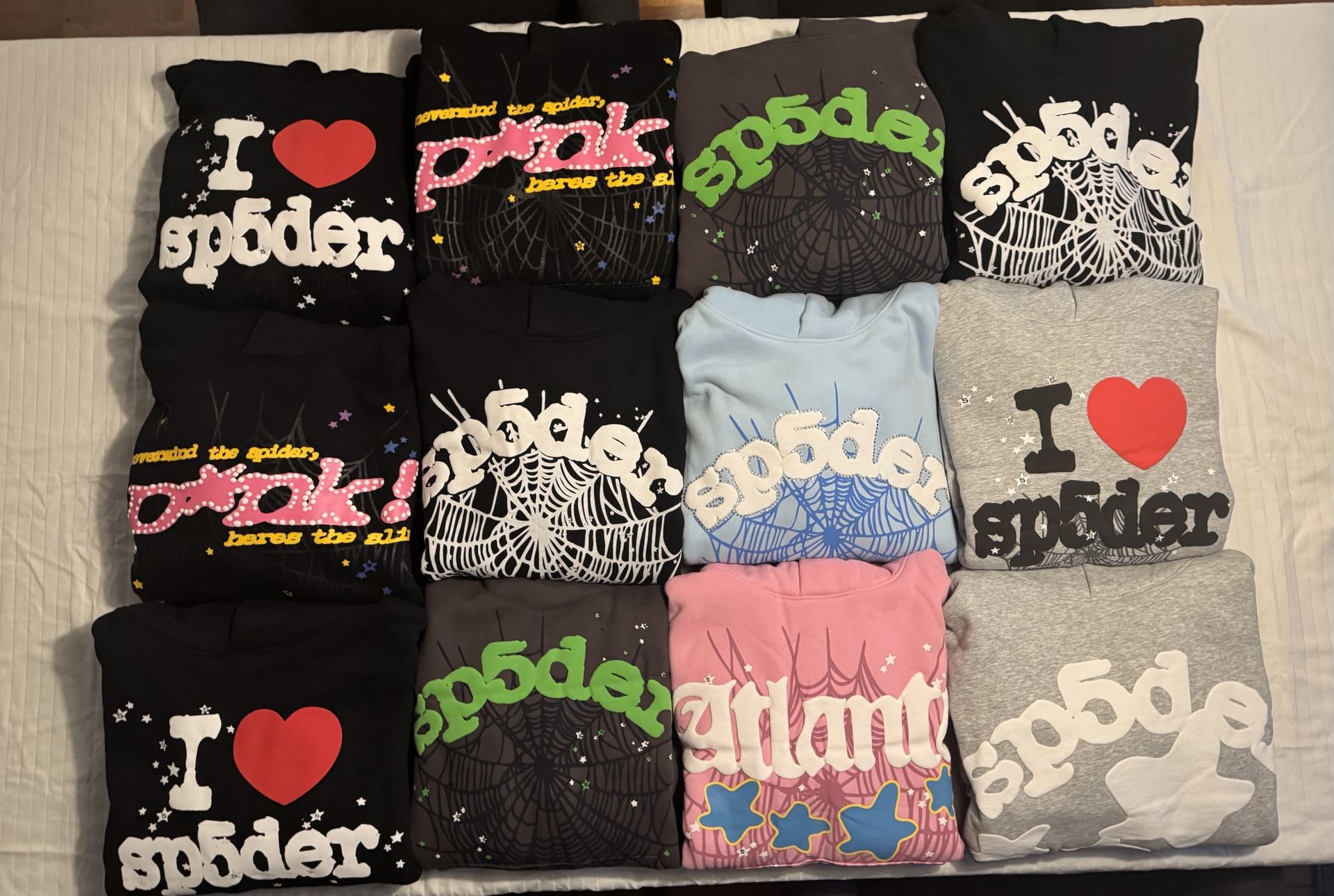 Spider Hoodies 60 each