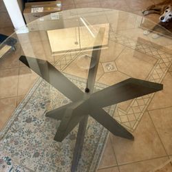 Glass Top Table 