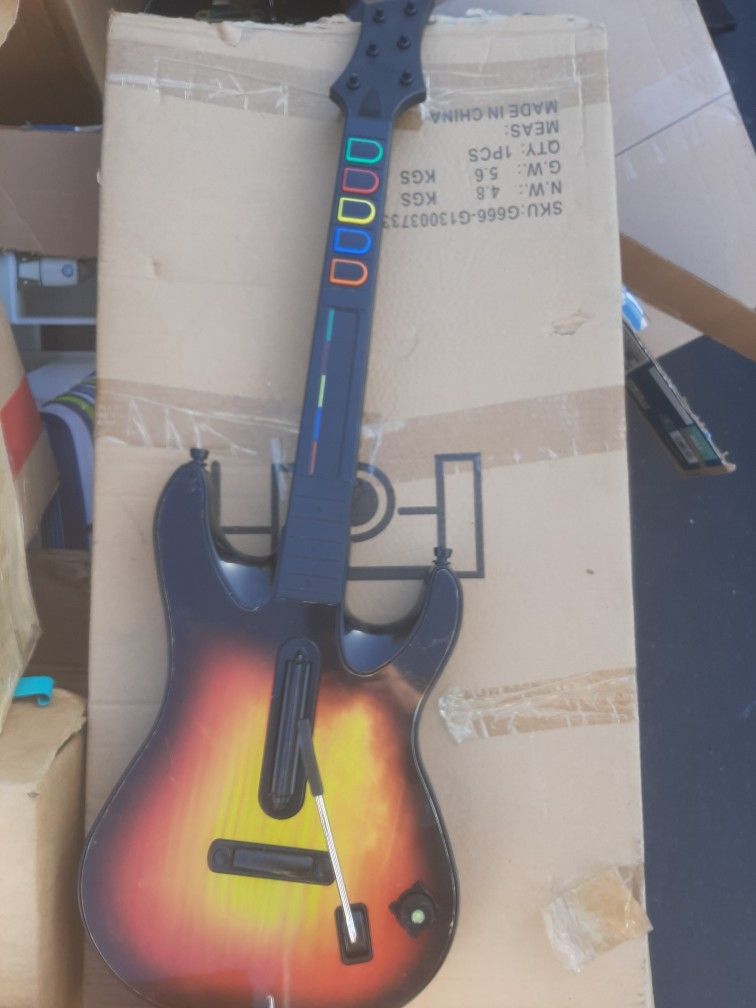 Guitar Hero Les Paul Wired Wireless Xbox 360 PS3 Wii Rock Band $25 Each (Defective For Parts)