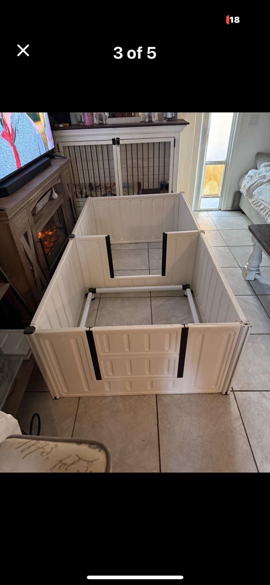 Artemis whelping box With Playpen