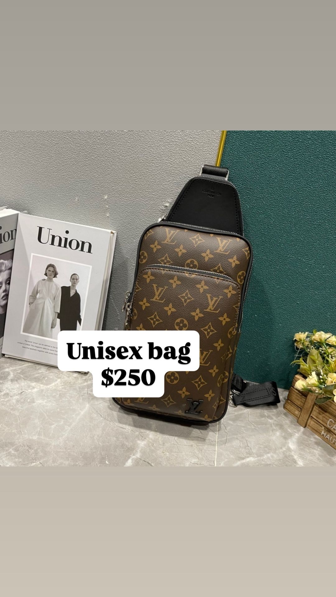 Men’s Satchel Crossbody Purse Fashion Purse Monogram