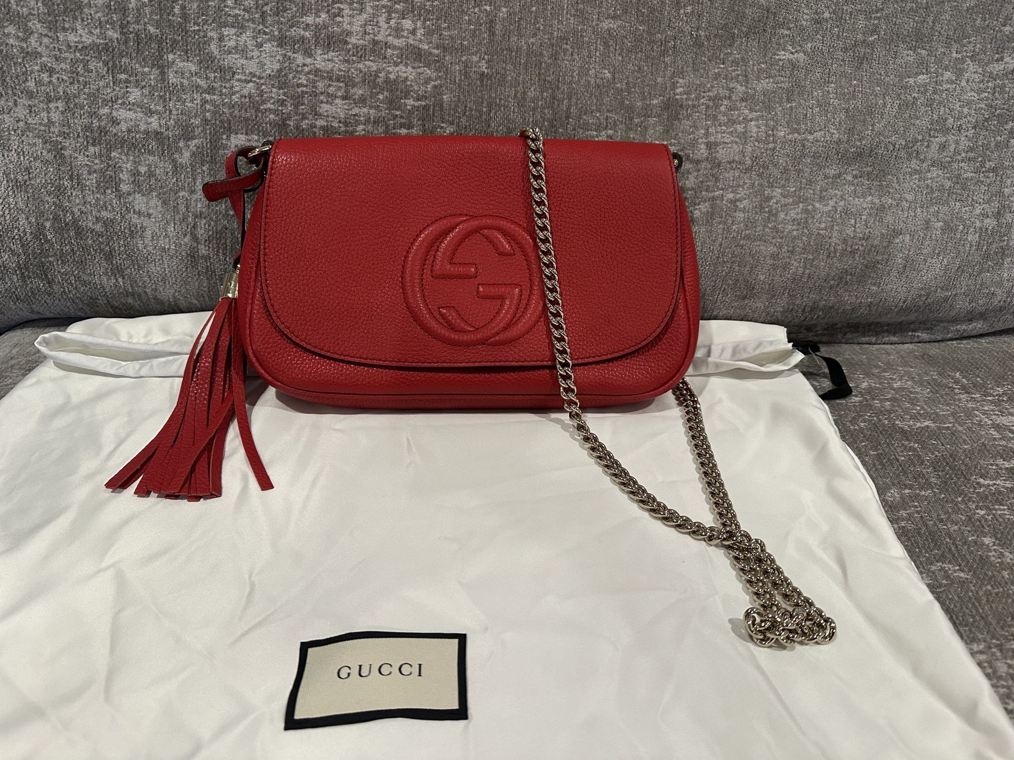 Gucci Soho Leather Chain Crossbody Bag