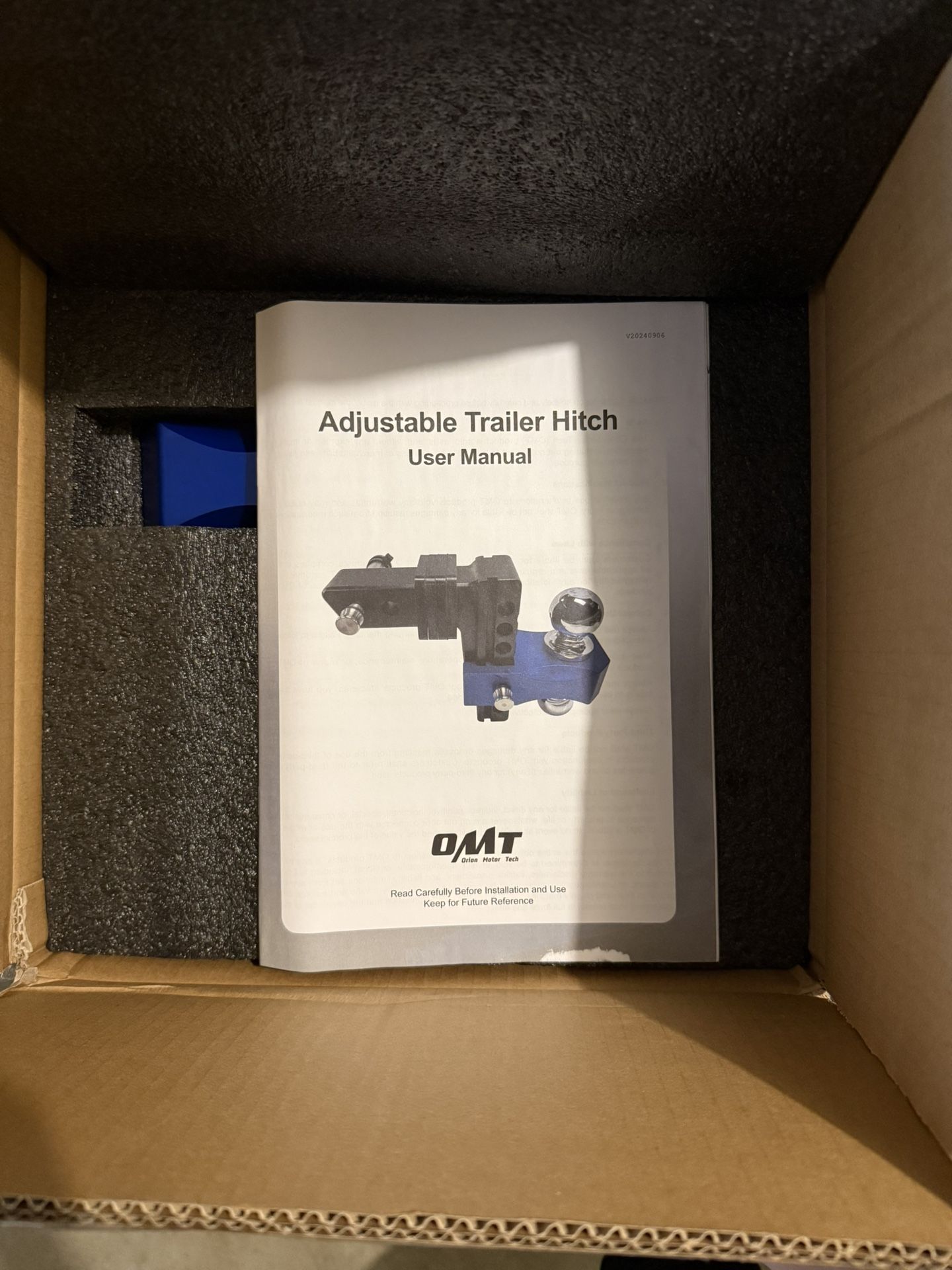 Orion Motor Tech Adjustable Trailer Hitch, 