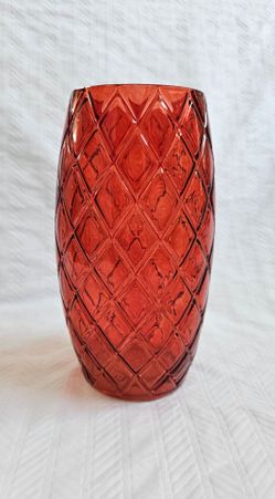 Red Glass Vase