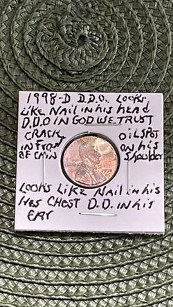 All Kinds Of Things Going On With This 1998-D Penny D.D. Die Cracks 