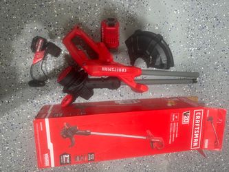 CRAFTSMAN 20-volt String Trimmer 10-in Straight Shaft Edger Conversion 2 Ah battery and charger NEW