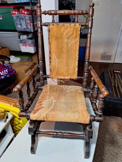 Antique Victorian Child Rocking Chair