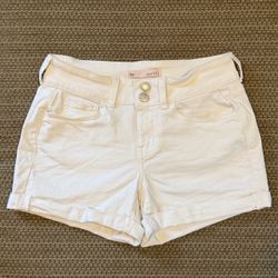So Juniors 3 White Shorts Favorite Midi Low Rise Denim Cuffed 5 Pocket Casual