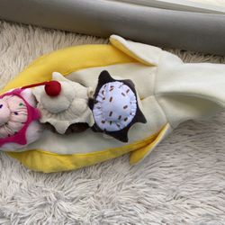 Cute Banana Split Dog  Halloween Costume 