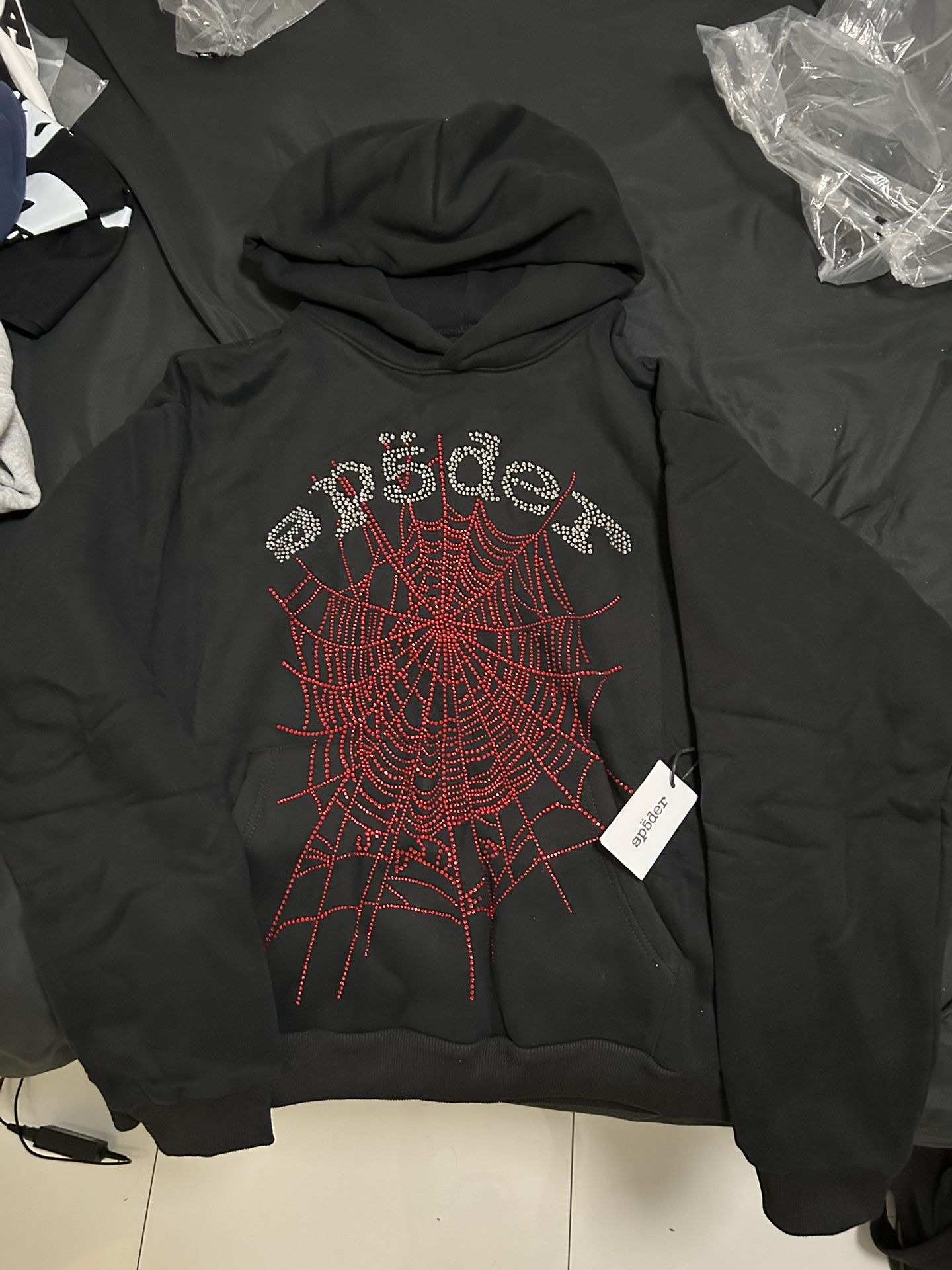 SPIDER hoodie Rhinestone OG web