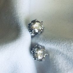 1.20 Carat Champagne Studs Diamond Moissanite