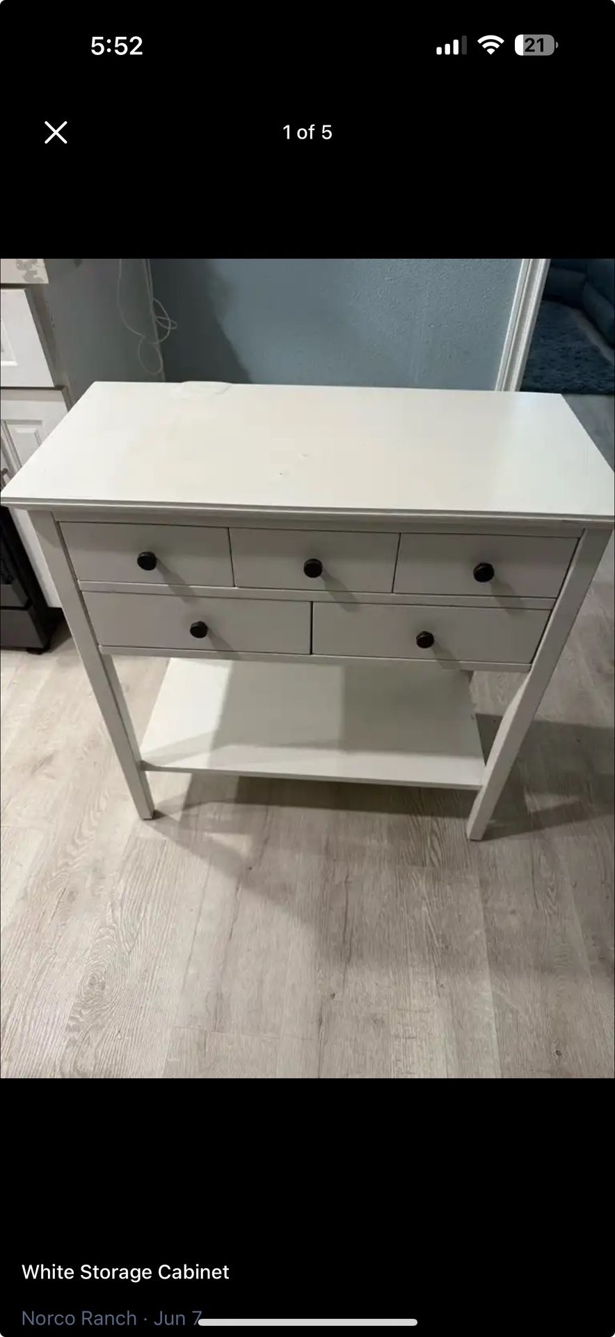 White Storage Cabinet