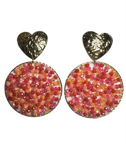 Hand Made Red Earring 