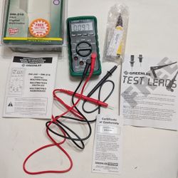 Greenlee DM-210 Digital Multimeter with Volt Tick Brand New
