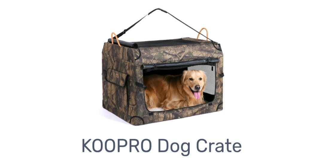 KOOPRO 32 Inch Collapsible Dog Crate (XL)