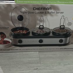 Triple slow cooker & buffet server