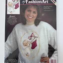 Holiday Holly Angel Iron On Transfer — New