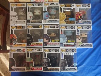 Star Wars Funko Pop Lot 