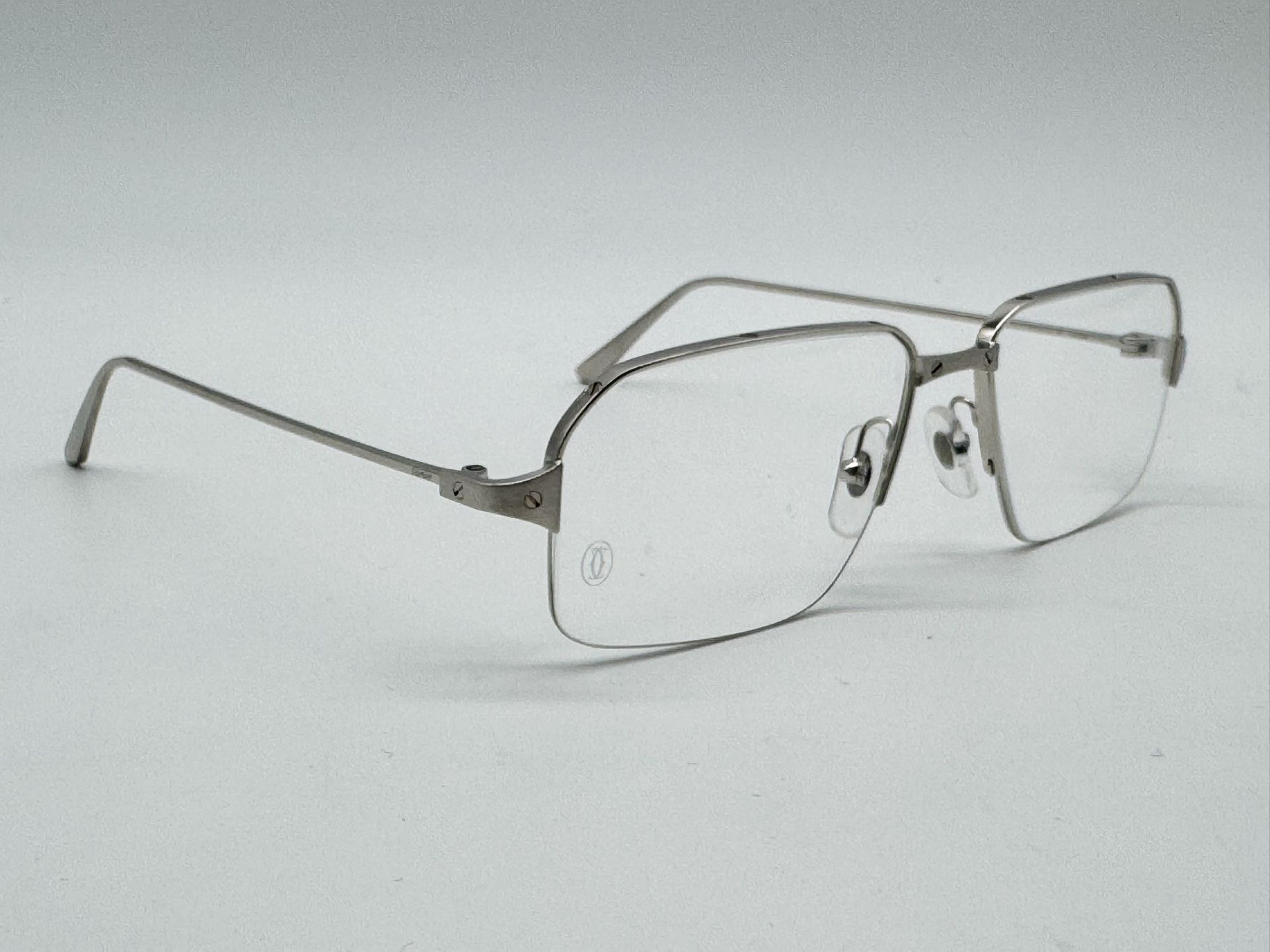 SANTOS DE CARTIER AVIATOR SEMI RIM EYEGLASSES CT0232O NEW 100% GENUINE ~$1425