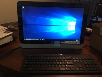 HP 19 all in one desktop computer with everything windows 10