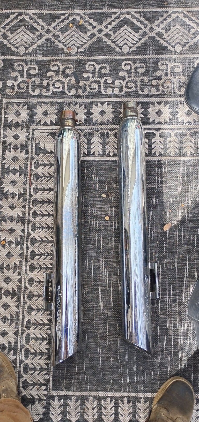 2008 Harley Davidson Road King's Screaming Eagle Slip On Exhaust Tubes