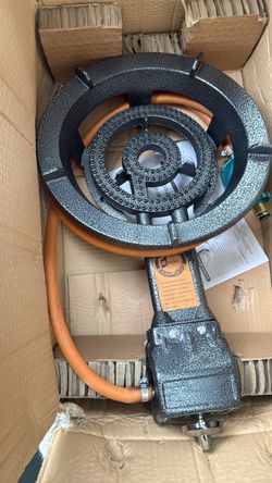 Cast Iron Propane Burner with Hose new