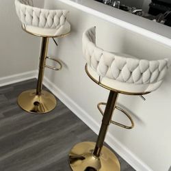 Brand New Velvet Bar Stools 