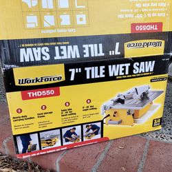 7” Tile Wet Saw (Workforce)