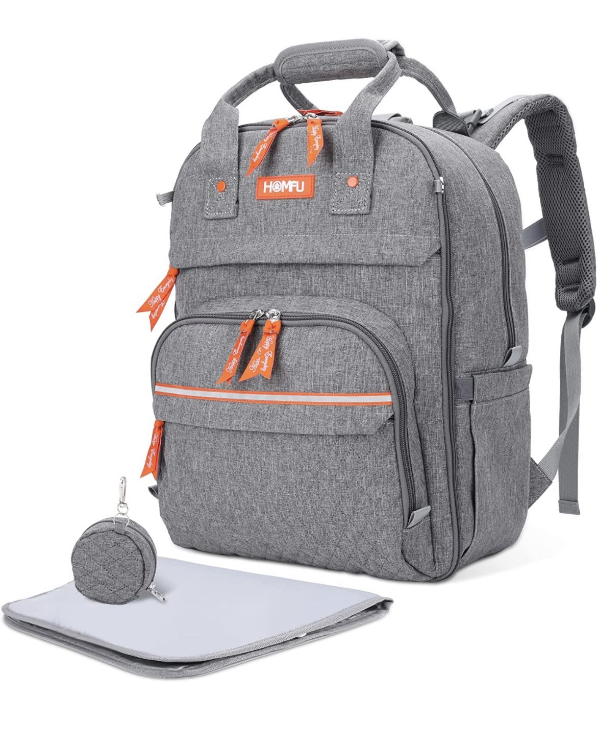 Diaper Bag Backpack Mommy Baby Bags for Girls Boys Multifunction Large Laptop Travel Backpack Mom Dad Diaper Bag Tote with Changing Pad Waterproof Fas