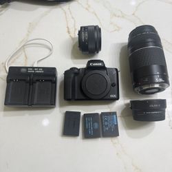 Canon EOS M50 Mark II - 75-300mm lens