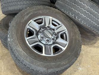 FREE DELIVERY 4x 18" 2024 Ford F250 F350 Wheels Bridgestone Dueler A/T LT275/70R18 45% 8x170