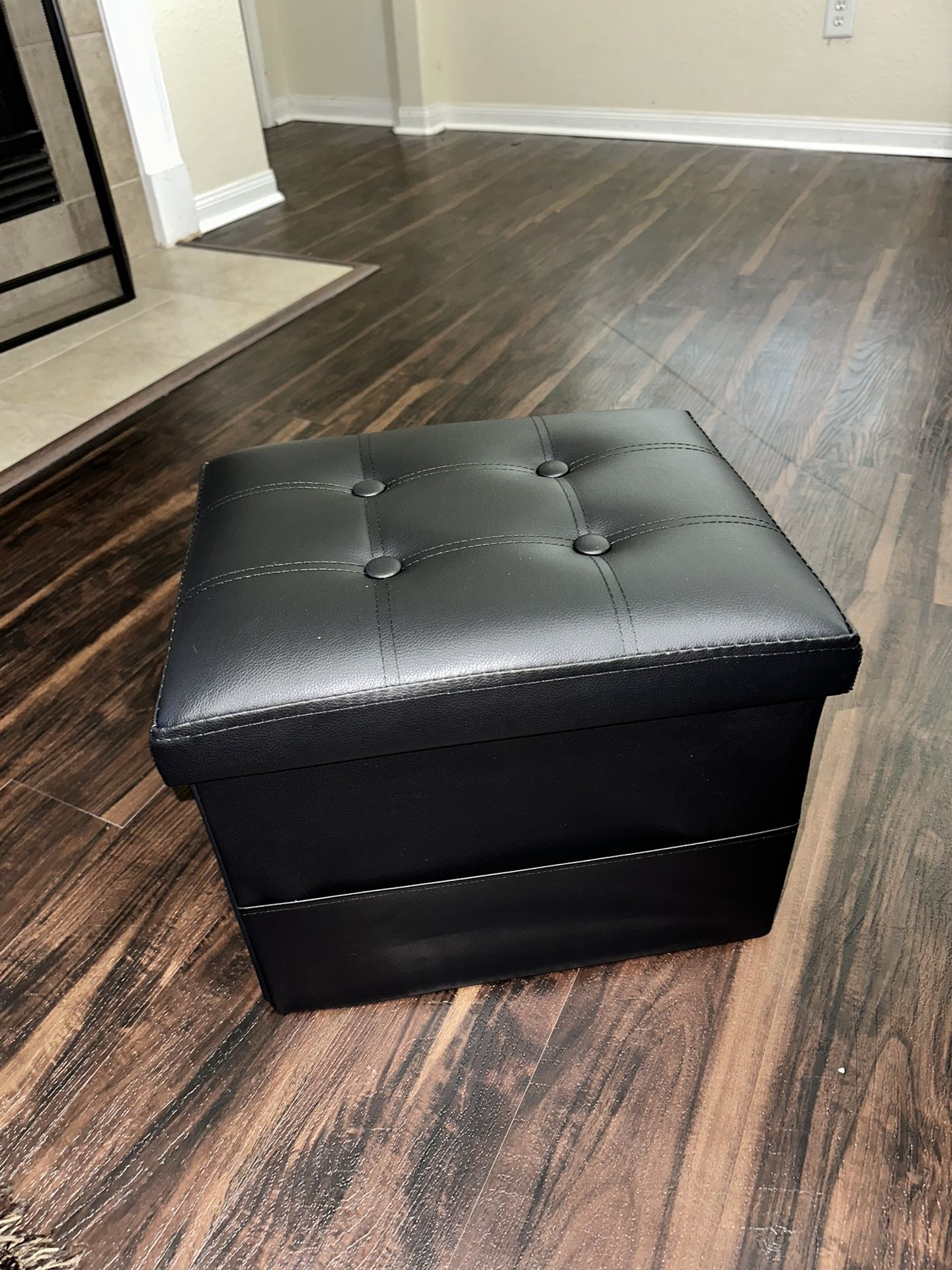 New Storage Ottoman Foot Rest Stool with Thicker Foam Padded Seat