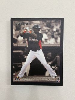 Jose Reyes Miami Marlins Canvas Wall Art