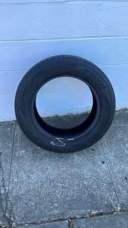 Used 17 Inch Tire, Good Thread, Holes Air, Old, Perfect For Spare,