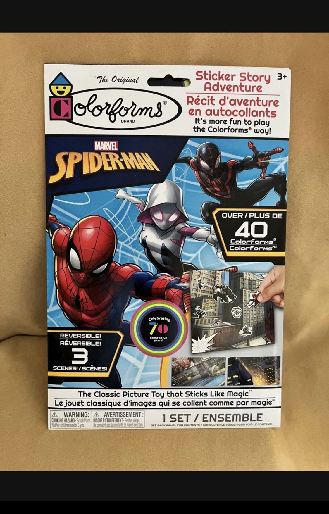 Marvel Spider-Man Adventure ColorForms Sticker Set