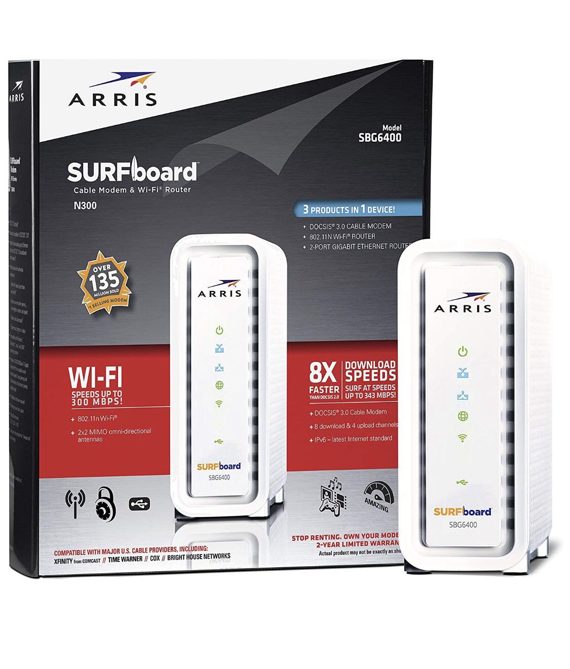 Arris Surfboard Cable Modem Router Combo