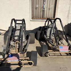 Pair of Vintage Ken-Bar Pace Setter Go-Karts