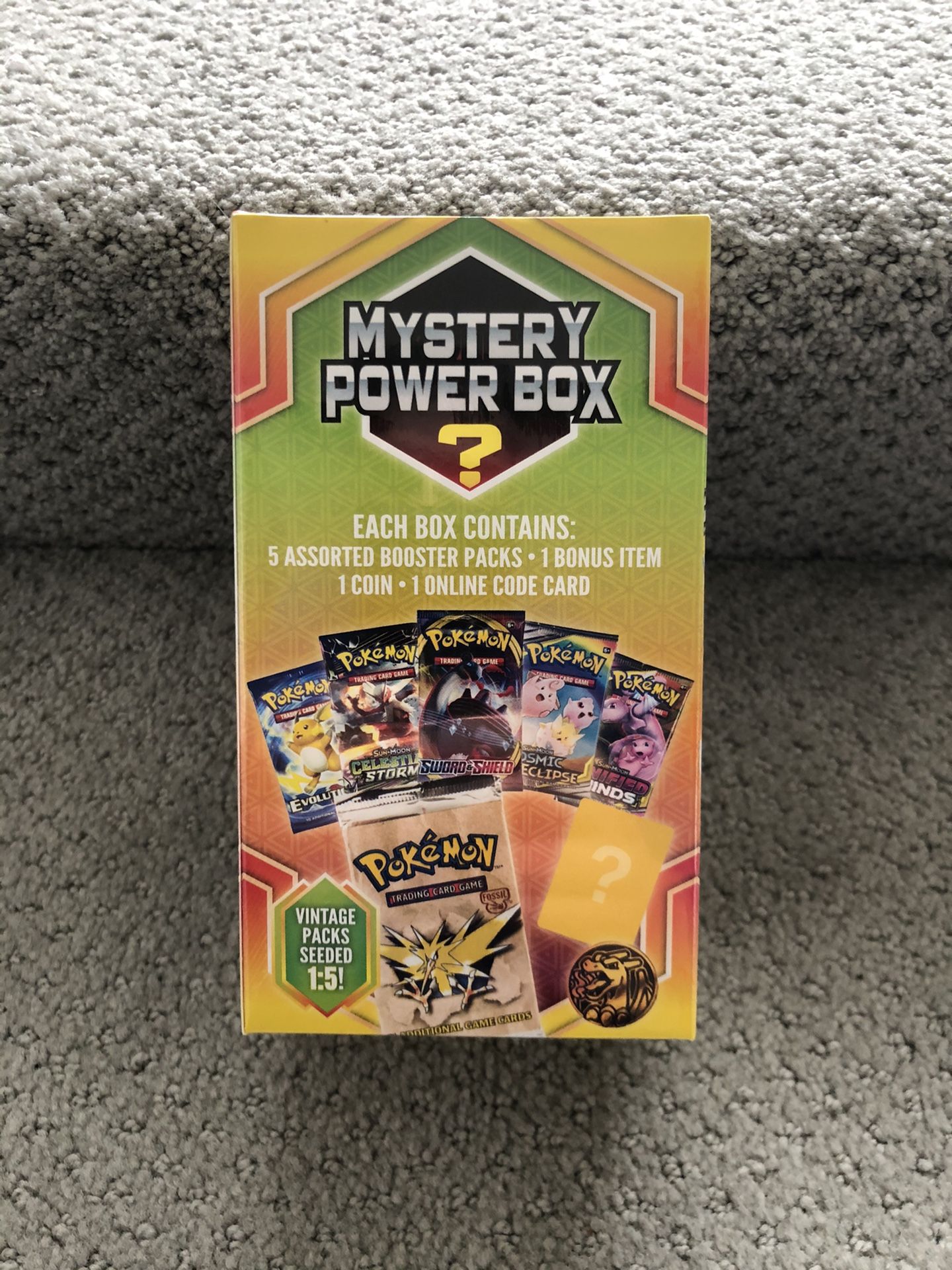 Pokemon Mystery Power Box. Vintage 1:5