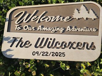Engraving Family's Sign
