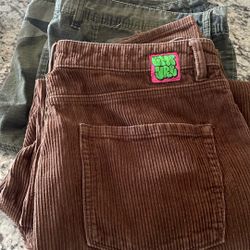 3 pant and 1 pair of shorts  