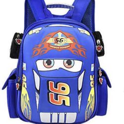 Waterproof backpack for children, truck, car, cartoon, comic, kindergarten, pre-primary school children, backpack for children, Blue, Cute