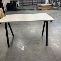 IKEA Trotten Desks Black W Beige Tops 