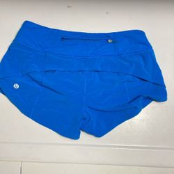 Lululemon Run Times Shorts Size 4 Blue