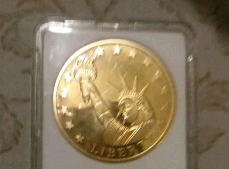 24 k gold statue of liberty coin collection