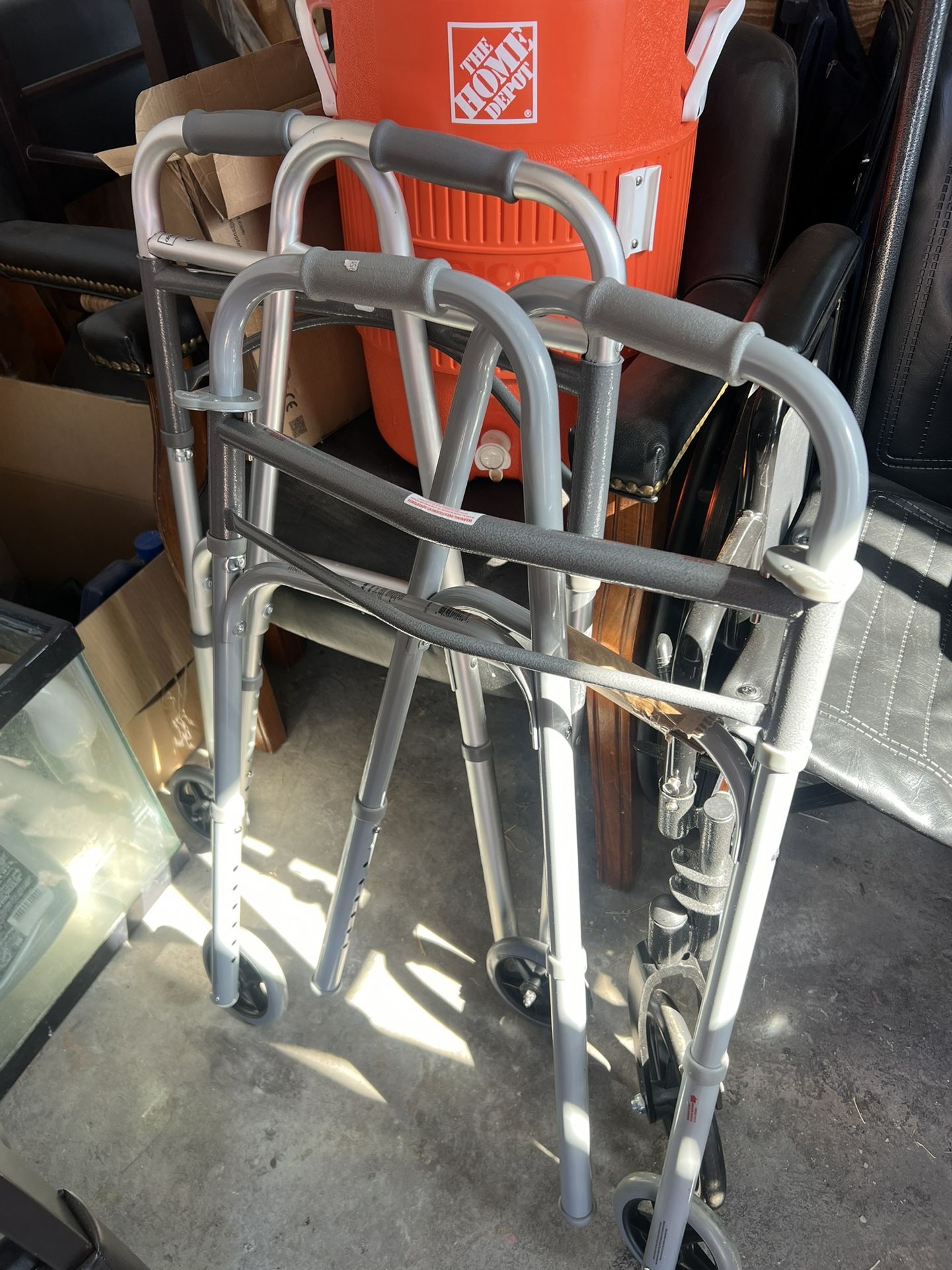 2 Folding medical walkers $80