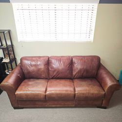 Brown Leather Sofa Couch
