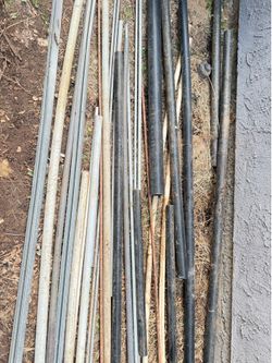 PVC and metal pipes