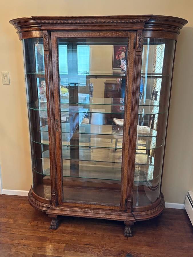 Antique Large Curio / China Cabinet