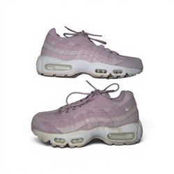 Nike Shoes Womens 8 Air Max 95 Sneakers Pink Lace Up Low Top Comfort 807443-503