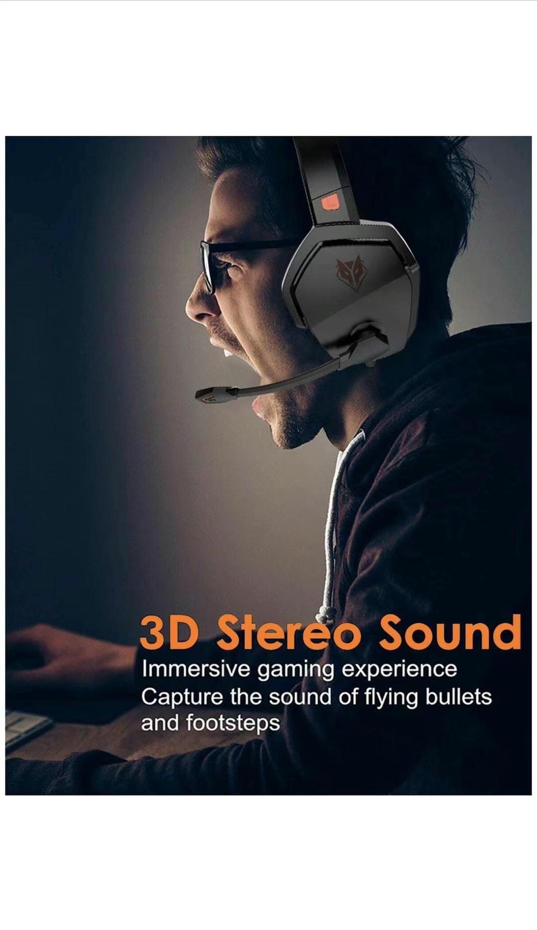 Gaming headsets PS4 Stereo Xbox one Headset Wired PC Gaming Headphones with Noise Canceling Mic , Over Ear Gaming Headphones for PC/MAC/PS4/PS5/Switch